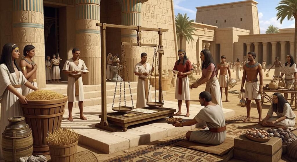 trading system in ancient egypt