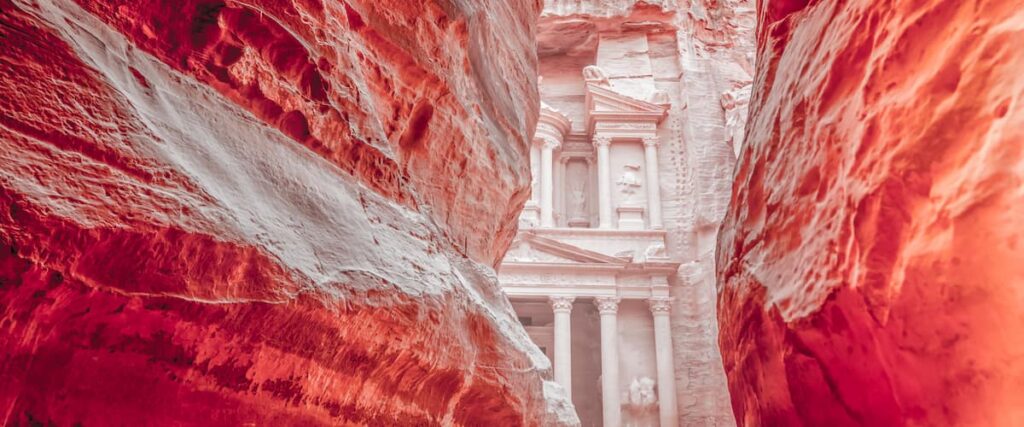 Petra Jordan temple. 