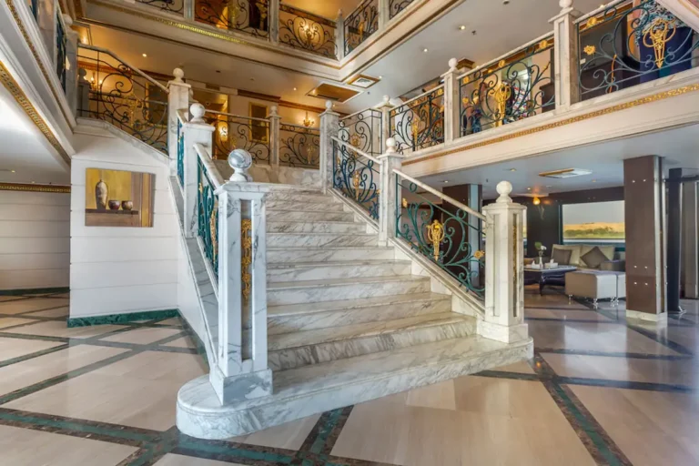 Stairs onboard Solaris Nile Cruise Lobby