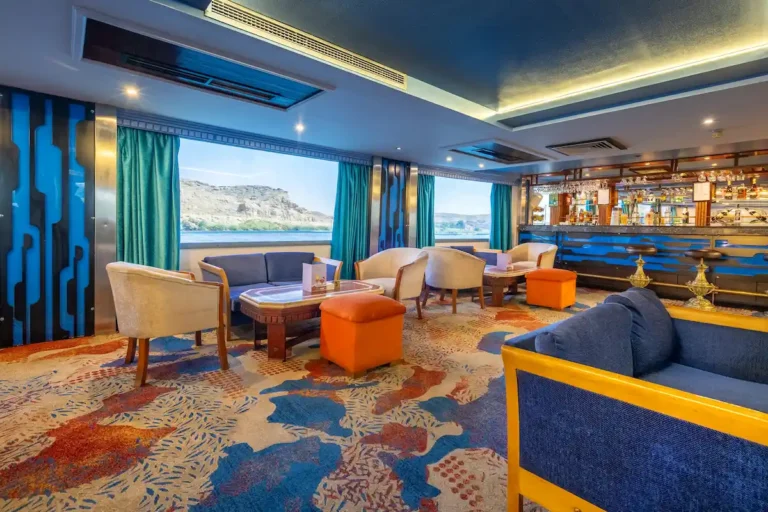 Lounge Bar onboard Solaris Nile cruise