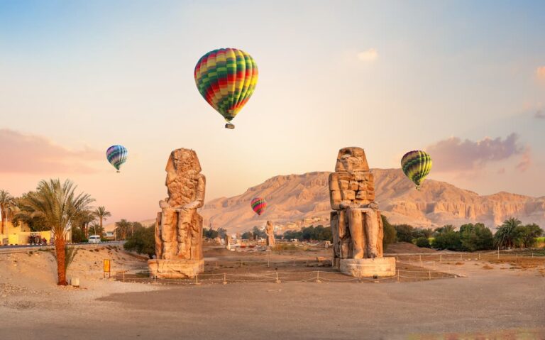Two Giant Statues of Memnon in Luxor