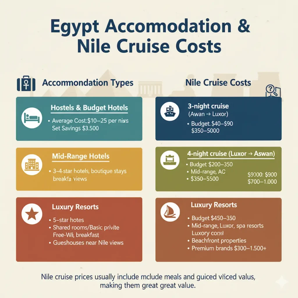 Accommodation Costs in Egypt