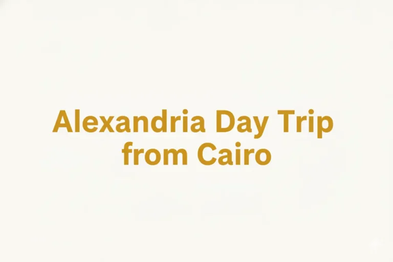 Alexandria Day Trip from Cairo