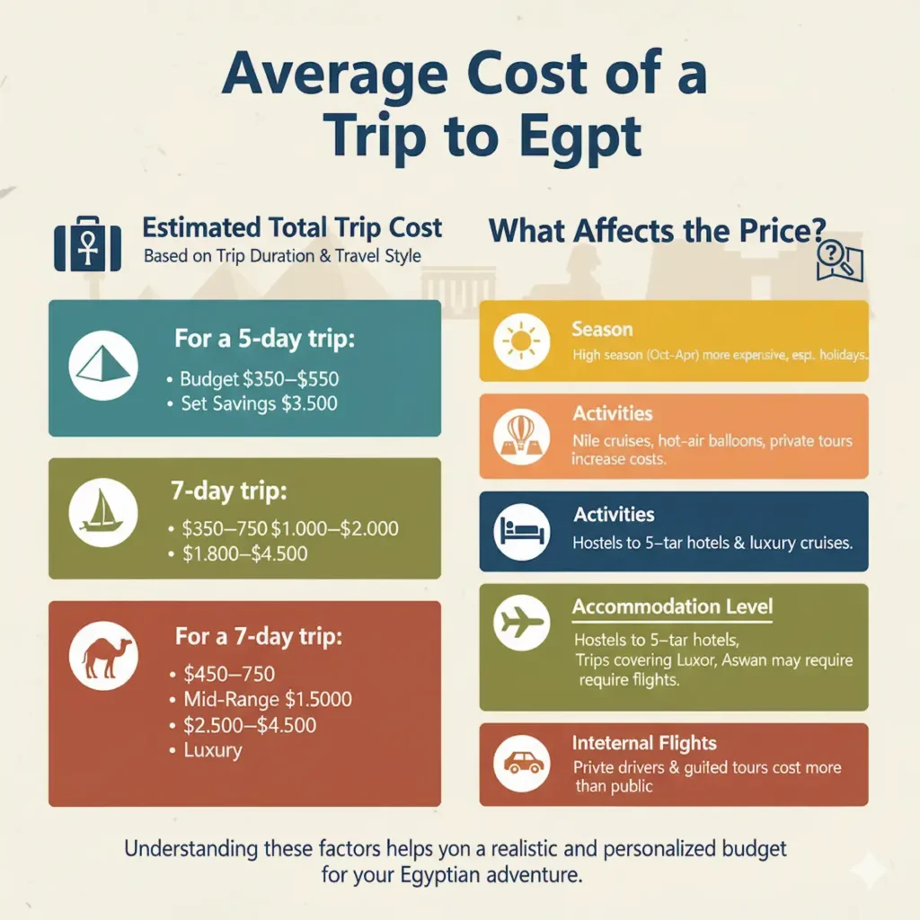 Average Cost of a Trip to Egypt