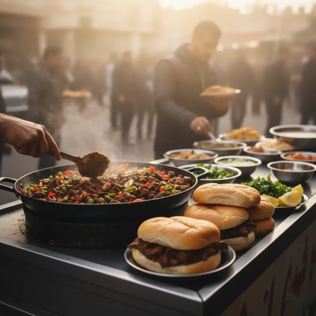 Alexandrian Liver Sandwich Spicy chopped liver sautéed with garlic and peppers, served in bread. Flavor Spicy, bold, flavorful.