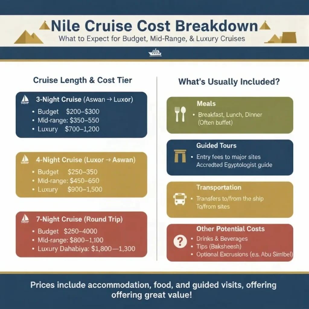 Nile Cruise Cost Breakdown