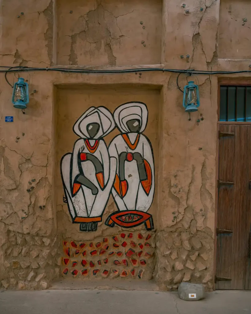 Artistic Wall Mural in Dubai Al Seef