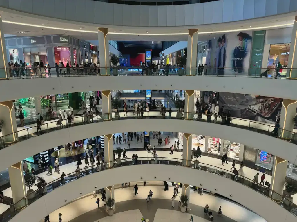 Vibrant Multi-Level Interior of Dubai Mall 