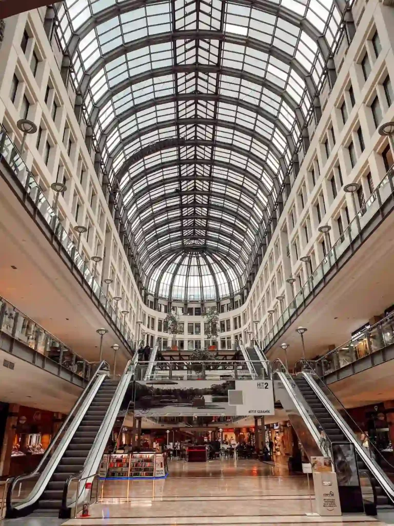 Interior of Shopping Mall 
