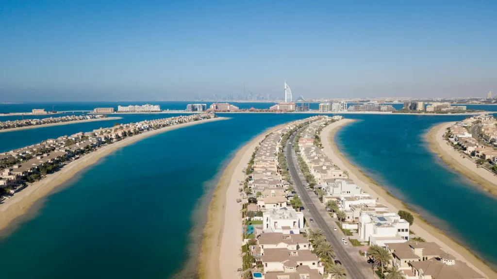 A View of the Houses and Buildings in Palm Jumeirah