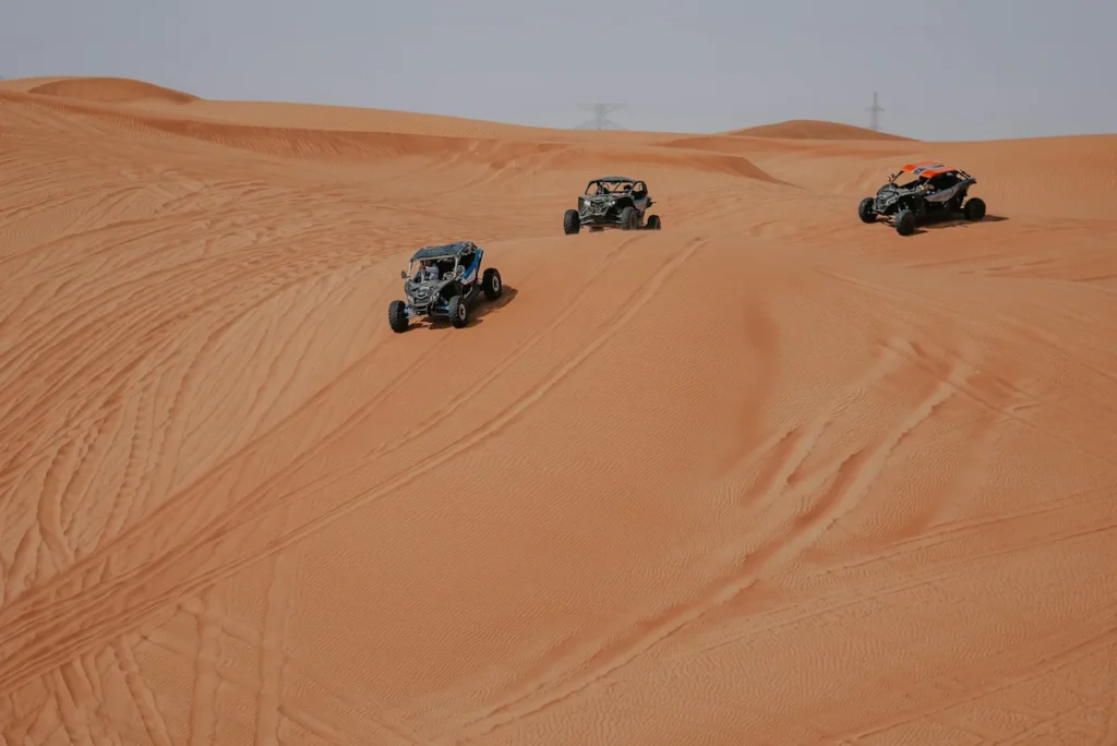 All-Terrain Vehicles on Sand Dunes